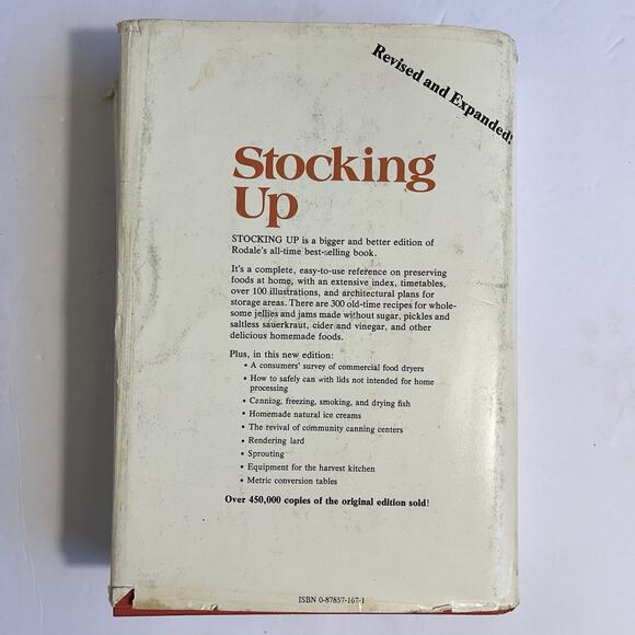 Stocking Up By Carol Stoner Food Processing Preserving Canning Recipes Hardcover - Picture 13 of 13